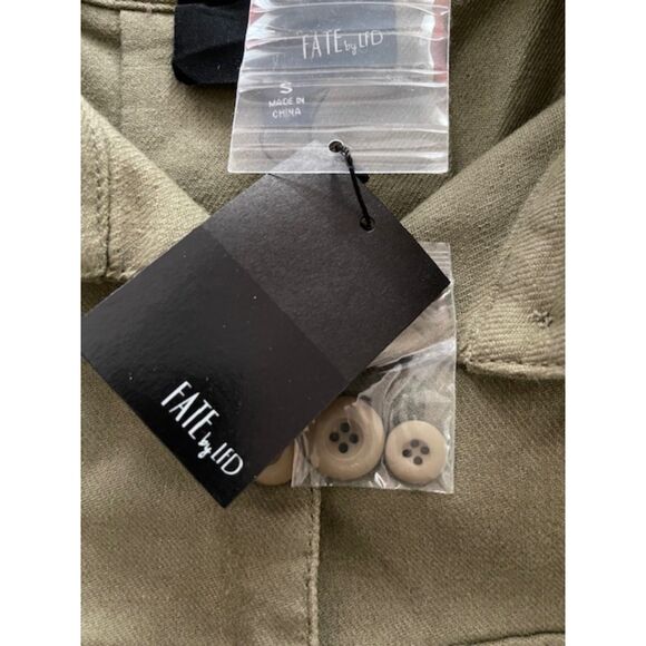NWT Fate by LFD utility military linen jacket, size S - Picture 4 of 6